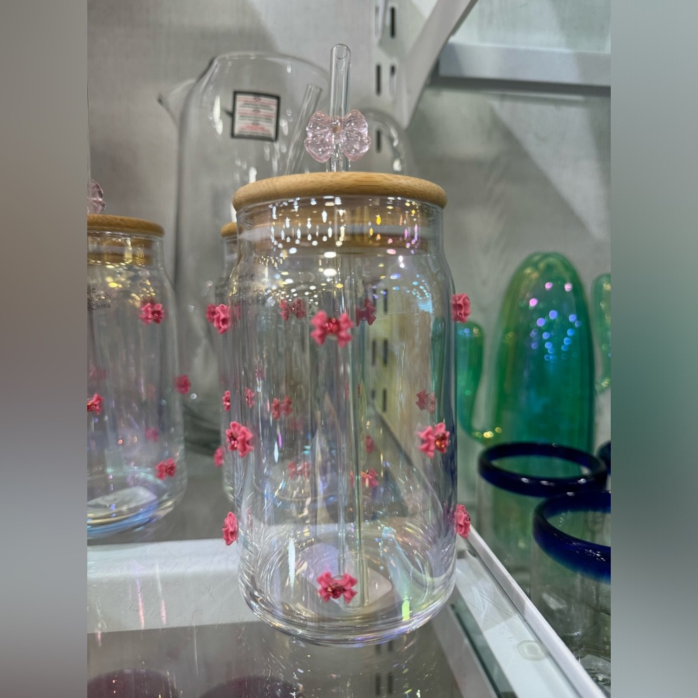 VIRAL BOW GLASS CUP 🎀